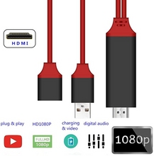 Load image into Gallery viewer, HDMI Monitor Adapter Cable for iPhone/Android To TV