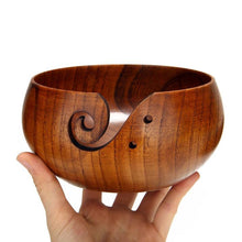 Load image into Gallery viewer, Handmade Wooden Yarn Bowl