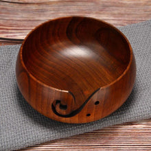 Load image into Gallery viewer, Handmade Wooden Yarn Bowl