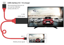 Load image into Gallery viewer, HDMI Monitor Adapter Cable for iPhone/Android To TV
