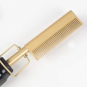 2-in-1 Hair Curler & Straightener Comb